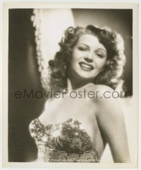 2w797 RITA HAYWORTH 8.25x10 still '42 close up in barely-there dress from You Were Never Lovelier!