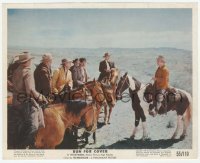 2w059 RUN FOR COVER color 8x10 still '55 James Cagney, John Derek & men on horses, by Nicholas Ray!