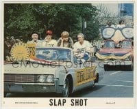 2w062 SLAP SHOT 8x10 mini LC #2 '77 hockey star Paul Newman in car at parade after winning!
