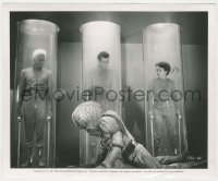 2w917 THIS ISLAND EARTH 8.25x10 still '55 alien in front of Morrow, Domergue & Reason in tubes!