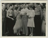 2w957 UNTAMED candid 8x10 still '29 Crawford, Montgomery & cast give cake to director Jack Conway