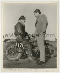2w970 WAR LOVER candid 8.25x10 still '62 smoking Steve McQueen on motorcycle with Robert Wagner!