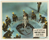 2w042 INSIDE DAISY CLOVER color English FOH LC '66 overhead shot of Natalie Wood in musical number!