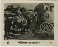 2w715 OKLAHOMA KID English FOH LC '39 Donald Crisp looks up at James Cagney on horse with gun!