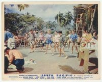 2w063 SOUTH PACIFIC color English FOH LC '58 great image of Mitzi Gaynor & others rehearsing dance!