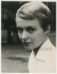 2w501 JEAN SEBERG German 6.25 x 8.25 still '60s c/u of the beautiful actress with short hair!