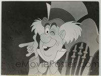 2w099 ALICE IN WONDERLAND 7x9.25 still '51 Disney, best close up of Ed Wynn's Mad Hatter!