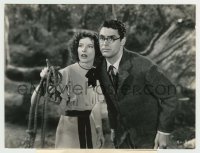 2w188 BRINGING UP BABY 6.75x9 still '38 c/u of Katharine Hepburn & Cary Grant wearing glasses!