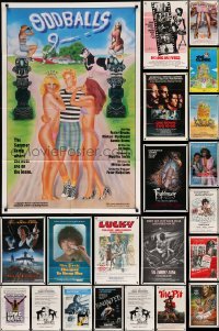 2x018 LOT OF 57 FOLDED ONE-SHEETS '70s-80s great images from a variety of different movies!