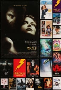 2x071 LOT OF 30 UNFOLDED MOSTLY DOUBLE-SIDED MOSTLY 27X40 ONE-SHEETS '80s-10s great movie images!