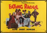 2y629 EATING RAOUL British quad '82 classic Paul Bartel black comedy, Mary Woronov, Paul Bartel!