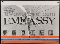 2y630 EMBASSY British quad '72 English Richard Roundtree, Chuck Connors, cool different images!