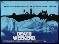 2y651 HOUSE BY THE LAKE British quad '76 Don Stroud, Brenda Vaccaro, Death Weekend!
