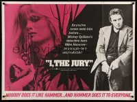 2y653 I, THE JURY teaser British quad '82 different image of Assante as Mike Hammer + Carrera