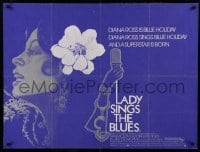 2y657 LADY SINGS THE BLUES British quad '72 Diana Ross, Frank Frezzo & John LeProvost art