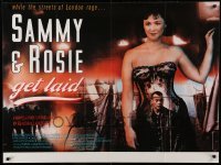 2y685 SAMMY & ROSIE GET LAID British quad '87 Stephen Frears comedy, Sashi Kapoor, Barber