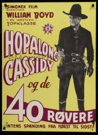 2y335 FORTY THIEVES Danish R50s cowboy William Boyd as Hopalong Cassidy!