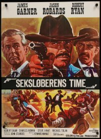 2y341 HOUR OF THE GUN Danish '68 James Garner as Wyatt Earp, John Sturges, was he hero or killer?