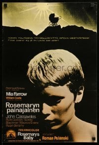 2y306 ROSEMARY'S BABY Finnish R70s Roman Polanski, close up of Mia Farrow!