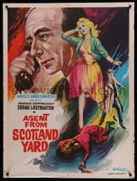 2y060 AGENT FROM SCOTLAND YARD Indian '50s cool completely different artwork of cast by Junnihukur