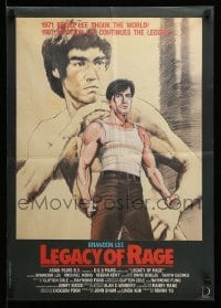 2y062 LEGACY OF RAGE Indian '86 Diaz art of Bruce Lee's son Brandon in his first role!