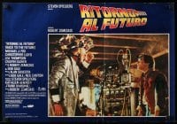 2y182 BACK TO THE FUTURE Italian 18x26 pbusta '85 Robert Zemeckis, Michael J. Fox & Lloyd!