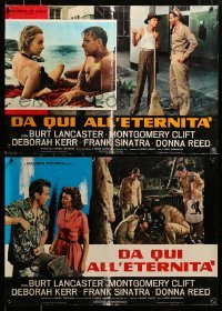 2y190 FROM HERE TO ETERNITY set of 3 Italian 18x26 pbustas R60s Lancaster, Kerr, Sinatra & Clift!