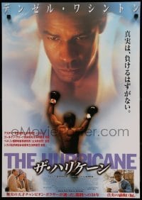 2y931 HURRICANE Japanese '00 great close-up of boxer Denzel Washington!