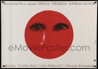 2y778 EMPIRE OF THE SUN Polish 26x38 '89 Stephen Spielberg, first Christian Bale, Pagowski art!