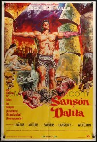 2y054 SAMSON & DELILAH South American R70s Hedy Lamarr & Victor Mature, Cecil B. DeMille classic!