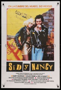 2y130 SID & NANCY Spanish '86 Gary Oldman & Chloe Webb, punk rock classic directed by Alex Cox!