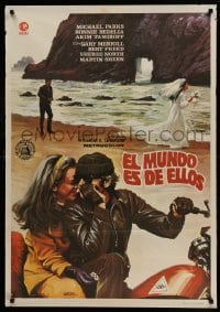 2y133 THEN CAME BRONSON Spanish '72 Michael Parks & Bonnie Bedelia, motorcycle action!