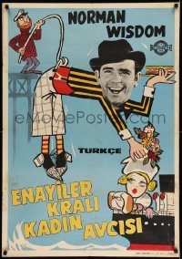 2y420 GIRL ON THE BOAT Turkish '62 Norman Wisdom, Millicent Martin, English comedy