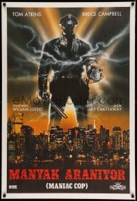 2y445 MANIAC COP Turkish '88 Tom Atkins, Bruce Campbell, you can remain silent forever!
