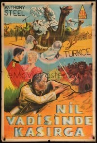 2y469 STORM OVER THE NILE Turkish '57 Laurence Harvey, turmoil in the great Egyptian desert!