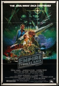 2z489 EMPIRE STRIKES BACK Aust 1sh '80 George Lucas sci-fi classic, cool Noriyoshi Ohrai art!