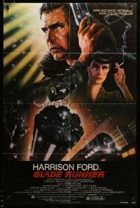 2z109 BLADE RUNNER NSS style 1sh '82 Ridley Scott sci-fi classic, art of Harrison Ford by Alvin!