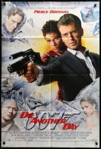 2z657 DIE ANOTHER DAY style D int'l DS 1sh '02 Pierce Brosnan as James Bond & Halle Berry as Jinx!