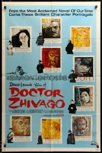 2z399 DOCTOR ZHIVAGO style C 1sh '65 Omar Sharif, Julie Christie, David Lean epic, Piotrowski art!
