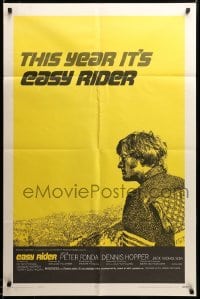 2z827 EASY RIDER style C 1sh '69 Peter Fonda, Nicholson, biker classic directed by Dennis Hopper!