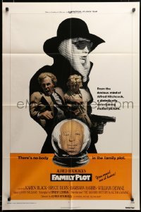 2z058 FAMILY PLOT int'l 1sh '76 from the mind of devious Alfred Hitchcock, Karen Black, Bruce Dern!