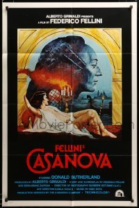2z523 FELLINI'S CASANOVA int'l 1sh '77 Il Casanova di Federico Fellini, different sexy art!