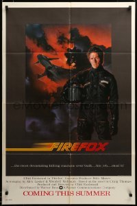 2z791 FIREFOX advance 1sh '82 cool C.D. de Mar art of killing machine, Clint Eastwood!