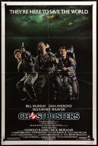 2z132 GHOSTBUSTERS 1sh '84 Bill Murray, Aykroyd & Harold Ramis are here to save the world!