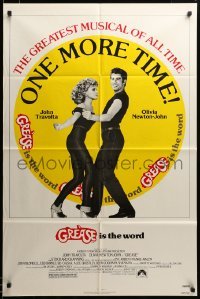 2z959 GREASE 1sh R80 John Travolta & Olivia Newton-John in a most classic musical!