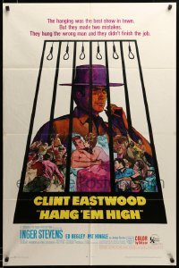 2z793 HANG 'EM HIGH 1sh '68 Clint Eastwood, they hung the wrong man & didn't finish the job!