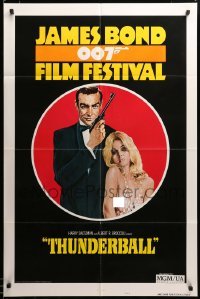 2z624 JAMES BOND 007 FILM FESTIVAL style B 1sh '75 Sean Connery w/sexy girl, Thunderball!