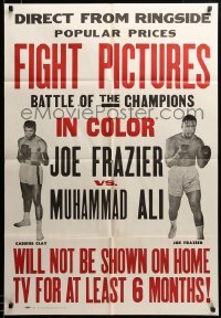 2z882 JOE FRAZIER VS MUHAMMAD ALI FIGHT PICTURES 1sh '71 boxing battle of champions!