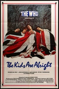 2z970 KIDS ARE ALRIGHT 1sh '79 Jeff Stein, Roger Daltrey, Peter Townshend, The Who, rock & roll!