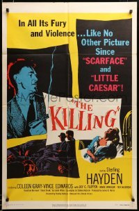 2z440 KILLING 1sh '56 Stanley Kubrick, screenplay by Jim Thompson, classic film noir crime caper!